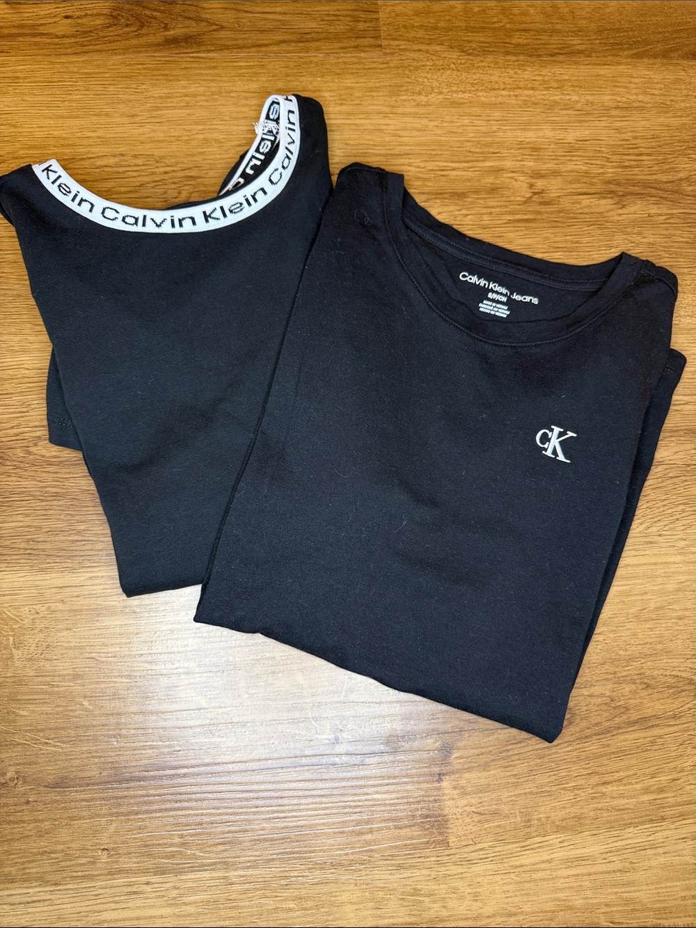 Calvin Klein Shirts Set of 2 Black Casual Preppy Women’s Small